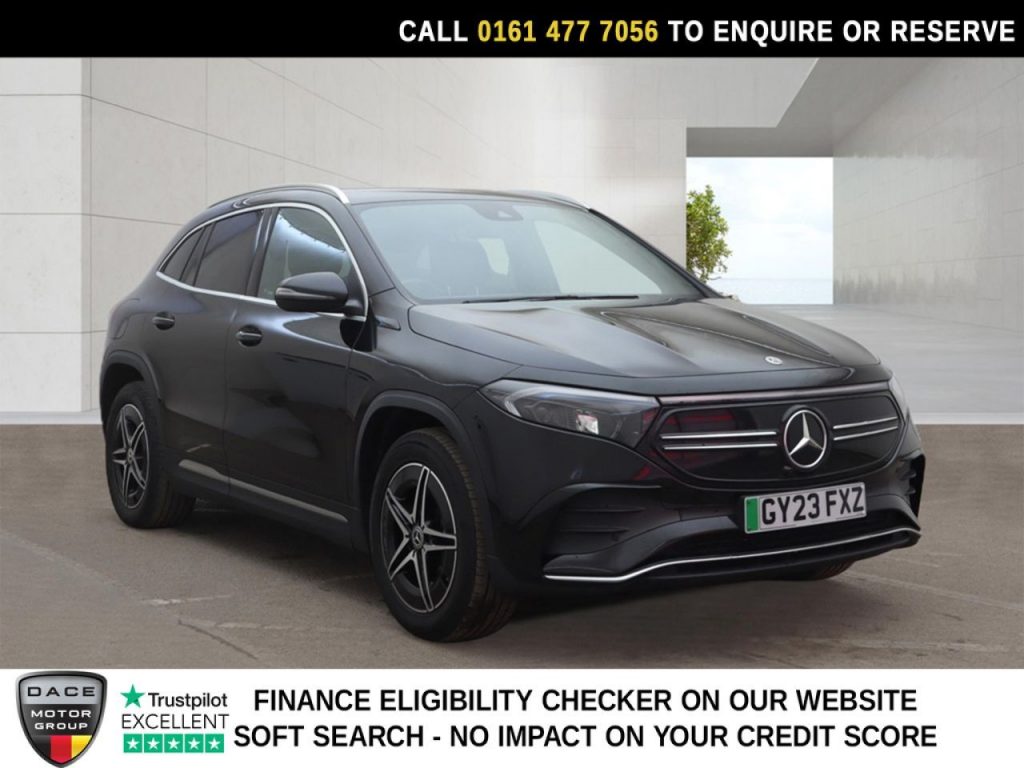 Used 2023 BLACK MERCEDES-BENZ EQA SUV EQA 250+ 70.5kWh AMG Line SUV 5dr Electric Auto (190 ps) (reg. 2023-04-19) for sale in Stockport