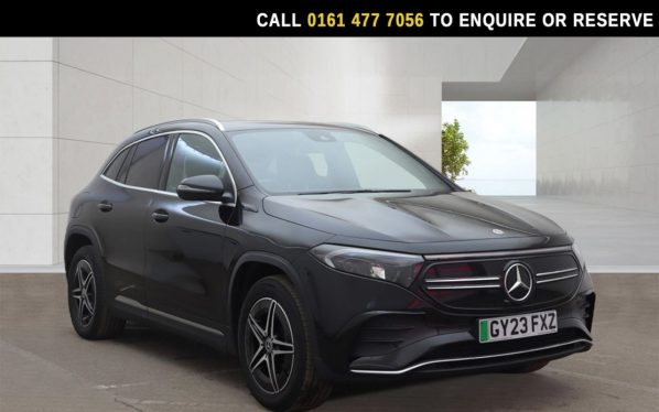 Used 2023 BLACK MERCEDES-BENZ EQA SUV EQA 250+ 70.5kWh AMG Line SUV 5dr Electric Auto (190 ps) (reg. 2023-04-19) for sale in Stockport