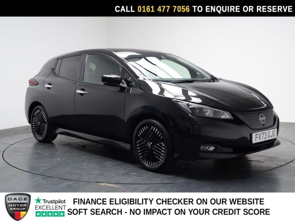 Used 2023 BLACK NISSAN LEAF Hatchback 39kWh N-Connecta Hatchback 5dr Electric Auto (150 ps) (reg. 2023-09-30) for sale in Stockport