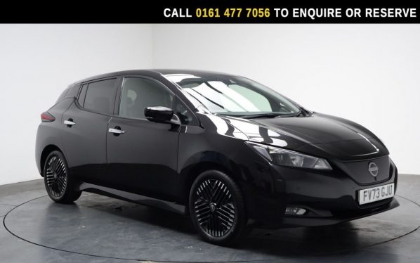 Used 2023 BLACK NISSAN LEAF Hatchback 39kWh N-Connecta Hatchback 5dr Electric Auto (150 ps) (reg. 2023-09-30) for sale in Stockport