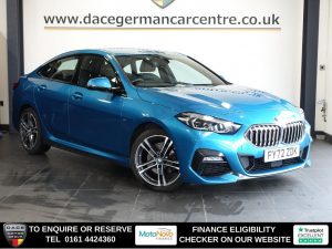 Used 2023 BLUE BMW 2 SERIES GRAN COUPE Saloon 1.5 218i M Sport Saloon 4dr Petrol DCT Euro 6 (s/s) (136 ps) (reg. 2023-02-24) for sale in Altrincham