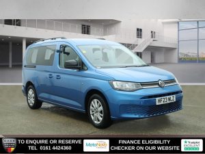 Used 2023 BLUE VOLKSWAGEN CADDY MAXI MPV 1.5 TSI Life MPV 5dr Petrol DSG Euro 6 (s/s) (114 ps) (reg. 2023-04-21) for sale in Altrincham