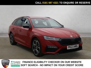 Used 2023 RED SKODA OCTAVIA Estate Skoda Octavia 2.0 TSI vRS Estate 5dr Petrol DSG Euro 6 (s/s) (245 ps) (reg. 2023-04-20) for sale in Manchester