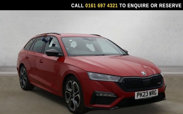 Used 2023 RED SKODA OCTAVIA Estate Skoda Octavia 2.0 TSI vRS Estate 5dr Petrol DSG Euro 6 (s/s) (245 ps) (reg. 2023-04-20) for sale in Manchester
