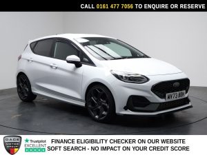 Used 2023 WHITE FORD FIESTA Hatchback 1.5T EcoBoost ST-3 Hatchback 5dr Petrol Manual Euro 6 (s/s) (200 ps) (reg. 2023-09-19) for sale in Stockport