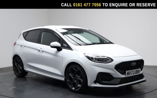 Used 2023 WHITE FORD FIESTA Hatchback 1.5T EcoBoost ST-3 Hatchback 5dr Petrol Manual Euro 6 (s/s) (200 ps) (reg. 2023-09-19) for sale in Stockport