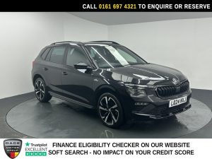 Used 2024 BLACK SKODA KAMIQ SUV 1.0 TSI Monte Carlo SUV 5dr Petrol DSG Euro 6 (s/s) (116 ps) (reg. 2024-06-28) for sale in Manchester