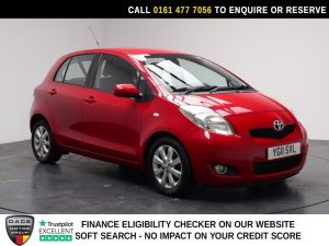 Used 2011 RED TOYOTA YARIS Hatchback 1.33 Dual VVT-i T Spirit Hatchback 5dr Petrol Manual Euro 5 (s/s) (101 ps) (reg. 2011-03-21) for sale in Stockport