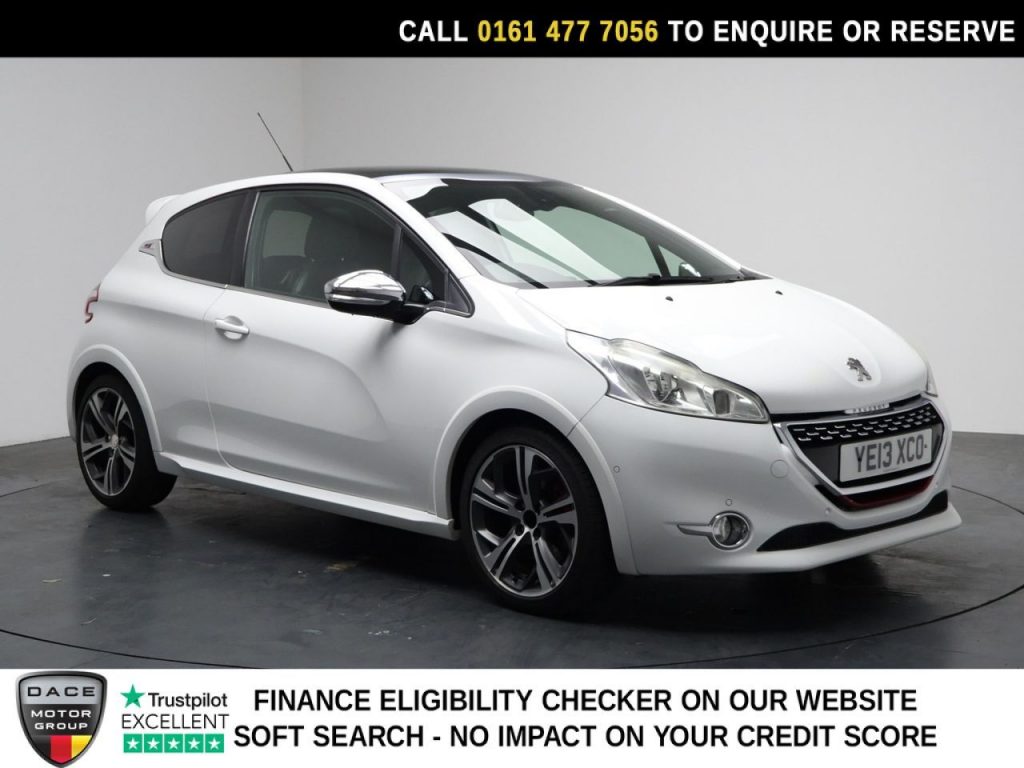 Used 2013 WHITE PEUGEOT 208 Hatchback 1.6 THP GTi Hatchback 3dr Petrol Manual Euro 5 (200 ps) (reg. 2013-06-28) for sale in Reddish Trade