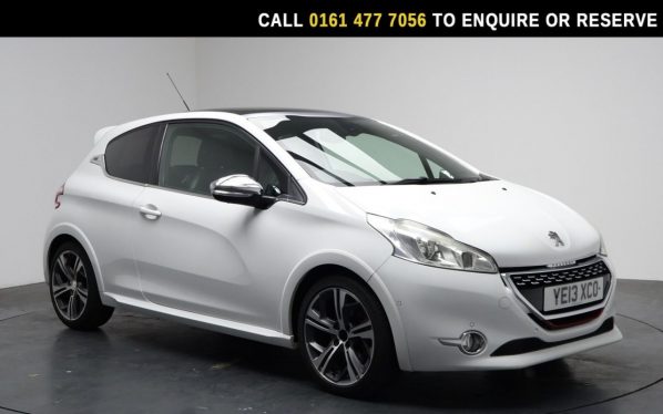 Used 2013 WHITE PEUGEOT 208 Hatchback 1.6 THP GTi Hatchback 3dr Petrol Manual Euro 5 (200 ps) (reg. 2013-06-28) for sale in Reddish Trade