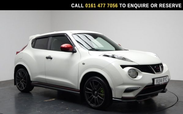 Used 2014 WHITE NISSAN JUKE SUV 1.6 DIG-T Nismo SUV 5dr Petrol Manual Euro 5 (200 ps) (reg. 2014-03-01) for sale in Stockport