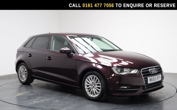 Used 2015 RED AUDI A3 Hatchback 2.0 TDI SE Technik Sportback 5dr Diesel Manual Euro 6 (s/s) (150 ps) (reg. 2015-09-25) for sale in Stockport