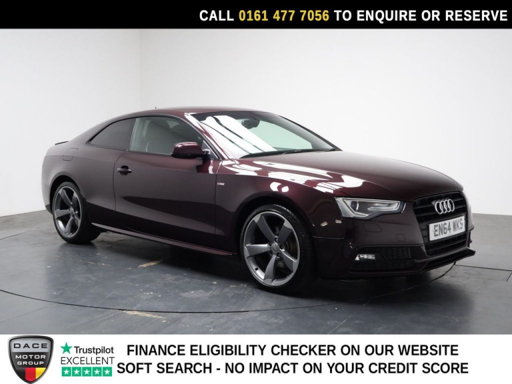 Used 2015 RED AUDI A5 Coupe 2.0 TDI Black Edition Coupe 2dr Diesel Manual Euro 5 (s/s) (177 ps) (reg. 2015-01-28) for sale in Stockport
