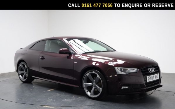 Used 2015 RED AUDI A5 Coupe 2.0 TDI Black Edition Coupe 2dr Diesel Manual Euro 5 (s/s) (177 ps) (reg. 2015-01-28) for sale in Stockport