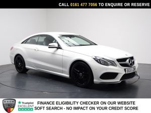 Used 2015 WHITE MERCEDES-BENZ E-CLASS Coupe 3.0 E350d V6 BlueTEC AMG Line Coupe 2dr Diesel G-Tronic+ Euro 6 (s/s) (258 ps) (reg. 2015-12-16) for sale in Stockport