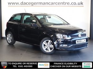 Used 2016 BLACK VOLKSWAGEN POLO Hatchback 1.2 TSI BlueMotion Tech Match Hatchback 3dr Petrol Manual Euro 6 (s/s) (90 ps) (reg. 2016-09-29) for sale in Altrincham