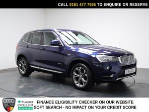 Used 2016 BLUE BMW X3 SUV 2.0 20d xLine SUV 5dr Diesel Auto xDrive Euro 6 (s/s) (190 ps) (reg. 2016-03-18) for sale in Stockport