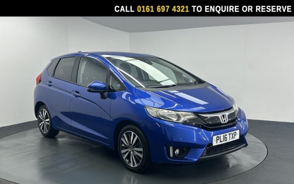 Used 2016 BLUE HONDA JAZZ Hatchback 1.3 i-VTEC EX Hatchback 5dr Petrol Manual Euro 6 (s/s) (102 ps) (reg. 2016-08-20) for sale in Manchester