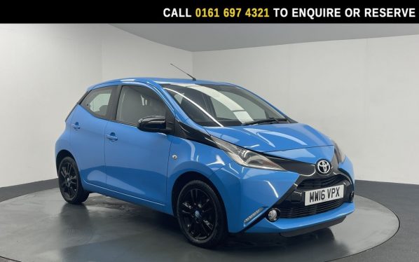 Used 2016 BLUE TOYOTA AYGO Hatchback 1.0 VVT-i x-cite Hatchback 5dr Petrol Manual Euro 6 (68 ps) (reg. 2016-05-31) for sale in Manchester