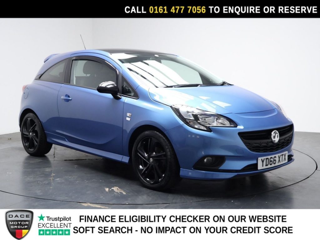 Used 2016 BLUE VAUXHALL CORSA Hatchback 1.4i ecoFLEX Limited Edition Hatchback 3dr Petrol Manual Euro 6 (90 ps) (reg. 2016-09-17) for sale in Stockport