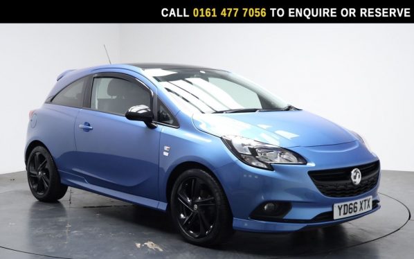 Used 2016 BLUE VAUXHALL CORSA Hatchback 1.4i ecoFLEX Limited Edition Hatchback 3dr Petrol Manual Euro 6 (90 ps) (reg. 2016-09-17) for sale in Stockport