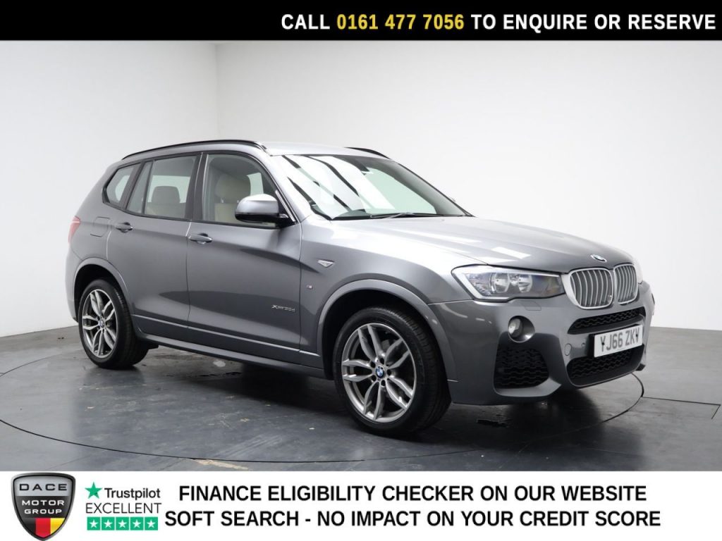 Used 2016 GREY BMW X3 SUV 3.0 35d M Sport SUV 5dr Diesel Auto xDrive Euro 6 (s/s) (313 ps) (reg. 2016-11-07) for sale in Stockport