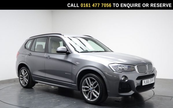 Used 2016 GREY BMW X3 SUV 3.0 35d M Sport SUV 5dr Diesel Auto xDrive Euro 6 (s/s) (313 ps) (reg. 2016-11-07) for sale in Stockport