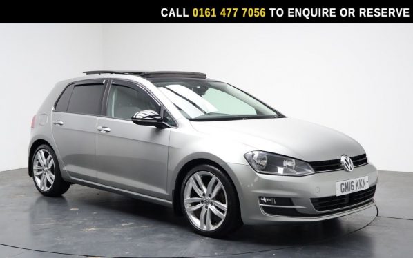 Used 2016 SILVER VOLKSWAGEN GOLF Hatchback 1.4 TSI BlueMotion Tech ACT GT Edition Hatchback 5dr Petrol DSG Euro 6 (s/s) (150 ps) (reg. 2016-06-16) for sale in Stockport