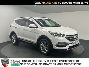 Used 2016 WHITE HYUNDAI SANTA FE SUV 2.2 CRDi Blue Drive Premium SUV 5dr Diesel Auto 4WD Euro 6 (s/s) (200 ps) (reg. 2016-09-26) for sale in Manchester