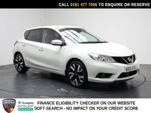 Used 2016 WHITE NISSAN PULSAR Hatchback 1.2 DIG-T Tekna Hatchback 5dr Petrol Manual Euro 6 (s/s) (115 ps) (reg. 2016-06-30) for sale in Stockport