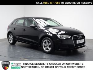 Used 2017 BLACK AUDI A3 Hatchback 1.4 TFSI CoD SE Sportback 5dr Petrol Manual Euro 6 (s/s) (150 ps) (reg. 2017-05-11) for sale in Stockport