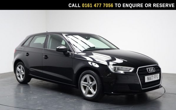 Used 2017 BLACK AUDI A3 Hatchback 1.4 TFSI CoD SE Sportback 5dr Petrol Manual Euro 6 (s/s) (150 ps) (reg. 2017-05-11) for sale in Stockport
