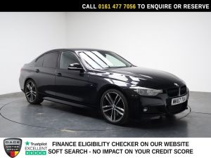 Used 2017 BLACK BMW 3 SERIES Saloon 2.0 320d M Sport Shadow Edition Saloon 4dr Diesel Auto Euro 6 (s/s) (190 ps) (reg. 2017-09-29) for sale in Stockport