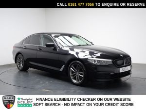Used 2017 BLACK BMW 5 SERIES Saloon 2.0 520d SE Saloon 4dr Diesel Auto Euro 6 (s/s) (190 ps) (reg. 2017-07-24) for sale in Stockport
