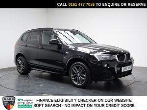 Used 2017 BLACK BMW X3 SUV 2.0 20d M Sport SUV 5dr Diesel Auto xDrive Euro 6 (s/s) (190 ps) (reg. 2017-01-17) for sale in Stockport