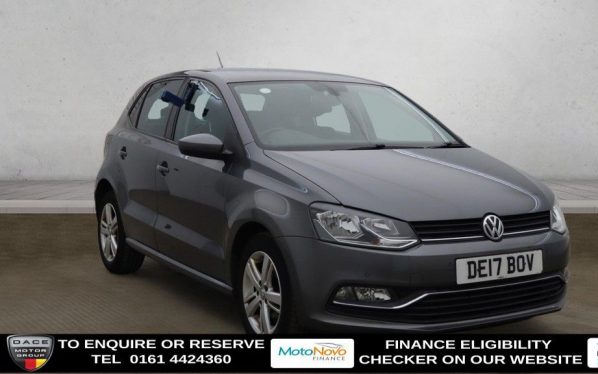 Used 2017 GREY VOLKSWAGEN POLO Hatchback 1.2 TSI BlueMotion Tech Match Hatchback 5dr Petrol Manual Euro 6 (s/s) (90 ps) (reg. 2017-03-10) for sale in Altrincham