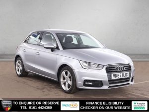 Used 2017 SILVER AUDI A1 Hatchback 1.4 TFSI Sport Sportback 5dr Petrol Manual Euro 6 (s/s) (125 ps) (reg. 2017-09-30) for sale in Altrincham