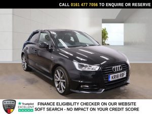 Used 2018 BLACK AUDI A1 Hatchback 1.4 TFSI Black Edition Sportback 5dr Petrol Manual Euro 6 (s/s) (Nav) (125 ps) (reg. 2018-05-02) for sale in Stockport