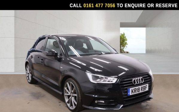 Used 2018 BLACK AUDI A1 Hatchback 1.4 TFSI Black Edition Sportback 5dr Petrol Manual Euro 6 (s/s) (Nav) (125 ps) (reg. 2018-05-02) for sale in Stockport