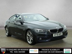 Used 2018 BLACK BMW 4 SERIES GRAN COUPE Hatchback 2.0 420d Sport Hatchback 5dr Diesel Auto Euro 6 (s/s) (190 ps) (reg. 2018-05-25) for sale in Altrincham