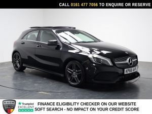 Used 2018 BLACK MERCEDES-BENZ A-CLASS Hatchback 2.1 A200d AMG Line (Premium Plus) Hatchback 5dr Diesel 7G-DCT Euro 6 (s/s) (136 ps) (reg. 2018-10-16) for sale in Stockport