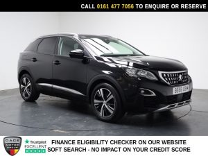 Used 2018 BLACK PEUGEOT 3008 SUV 1.5 BlueHDi Allure SUV 5dr Diesel Manual Euro 6 (s/s) (130 ps) (reg. 2018-10-29) for sale in Stockport