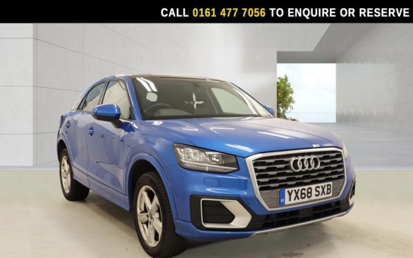Used 2018 BLUE AUDI Q2 SUV 1.4 TFSI CoD Sport SUV 5dr Petrol S Tronic Euro 6 (s/s) (150 ps) (reg. 2018-09-01) for sale in Stockport