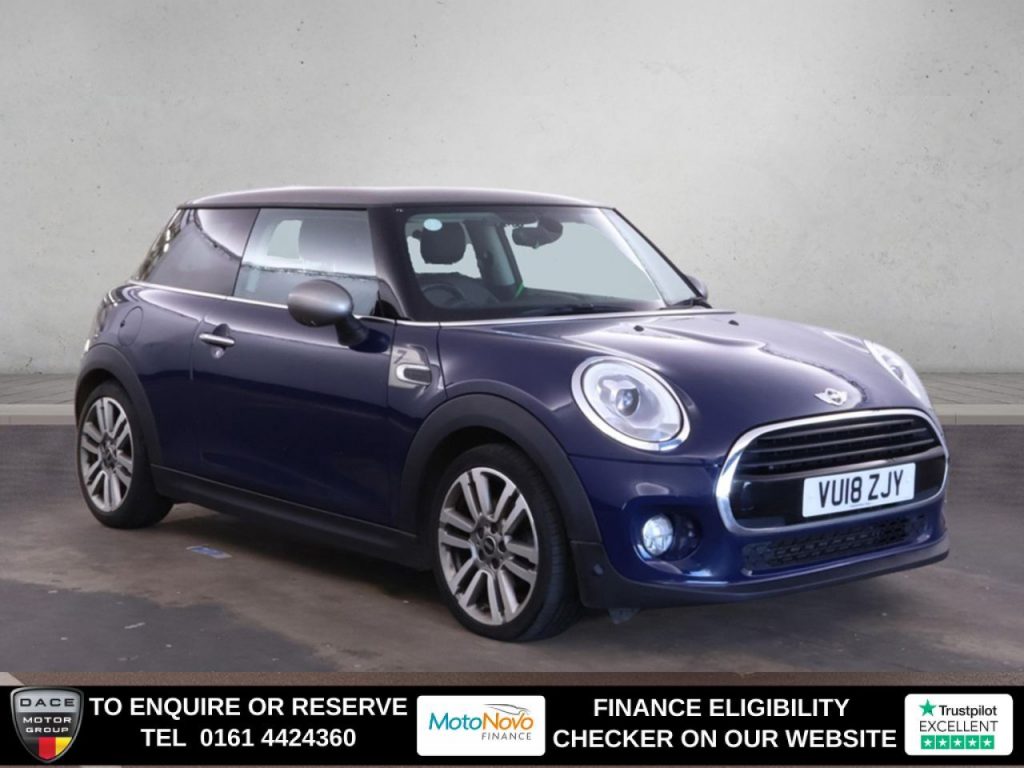 Used 2018 BLUE MINI HATCH Hatchback 1.5 Cooper Seven Hatchback 3dr Petrol Manual Euro 6 (s/s) (136 ps) (reg. 2018-05-16) for sale in Altrincham