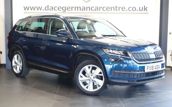 Used 2018 BLUE SKODA KODIAQ SUV 1.4 TSI ACT Edition SUV 5dr Petrol Manual 4WD Euro 6 (s/s) (7 Seat) (150 ps) (reg. 2018-04-30) for sale in Altrincham