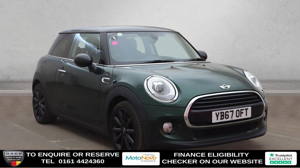 Used 2018 GREEN MINI HATCH Hatchback 1.5 Cooper D Hatchback 3dr Diesel Manual Euro 6 (s/s) (116 ps) (reg. 2018-01-11) for sale in Altrincham