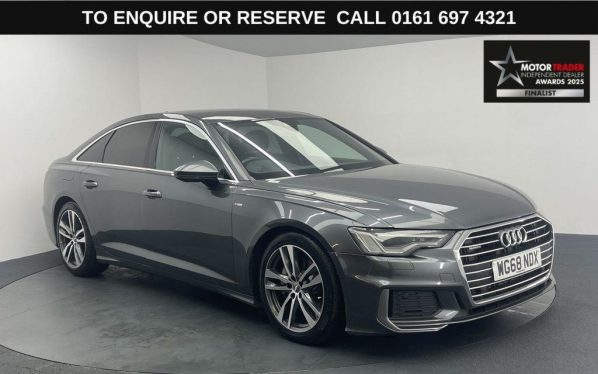 Used 2018 GREY AUDI A6 SALOON Saloon 3.0 TDI V6 50 S line Saloon 4dr Diesel Tiptronic quattro Euro 6 (s/s) (286 ps) (reg. 2018-12-21) for sale in Manchester