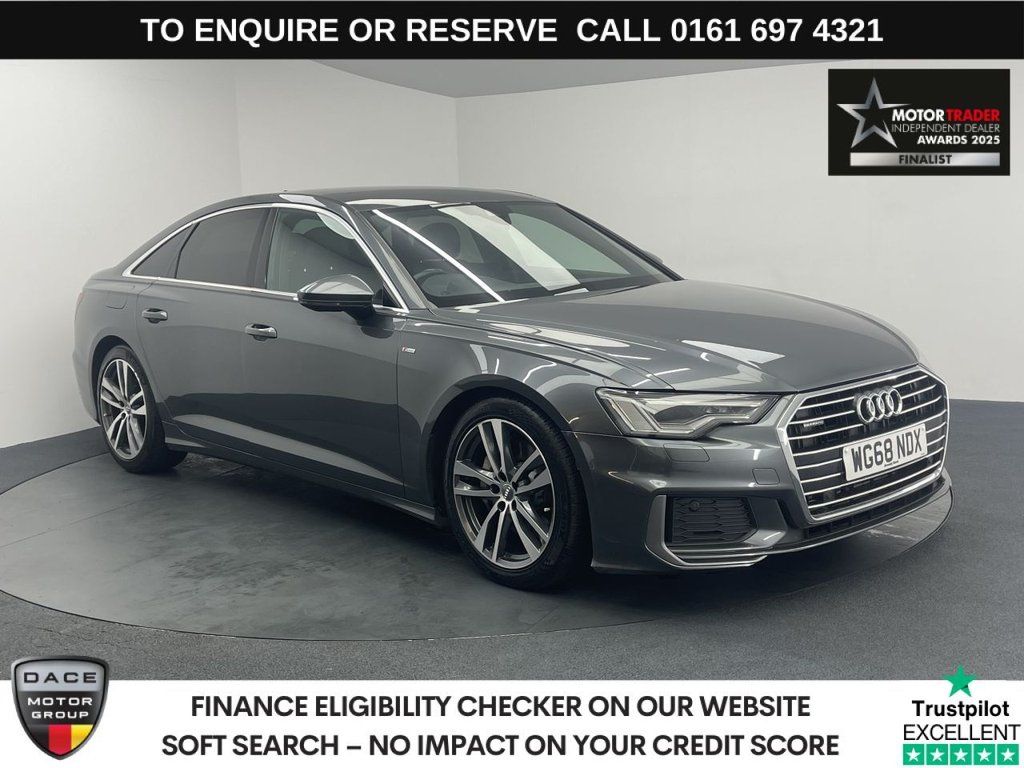 Used 2018 GREY AUDI A6 SALOON Saloon 3.0 TDI V6 50 S line Saloon 4dr Diesel Tiptronic quattro Euro 6 (s/s) (286 ps) (reg. 2018-12-21) for sale in Manchester