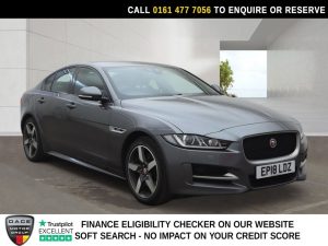 Used 2018 GREY JAGUAR XE Saloon 2.0i R-Sport Saloon 4dr Petrol Auto AWD Euro 6 (s/s) (250 ps) (reg. 2018-06-28) for sale in Stockport