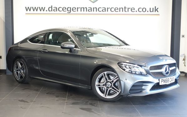 Used 2018 GREY MERCEDES-BENZ C-CLASS Coupe 1.5 C200 MHEV AMG Line Coupe 2dr Petrol G-Tronic+ Euro 6 (s/s) (198 ps) (reg. 2018-09-01) for sale in Altrincham